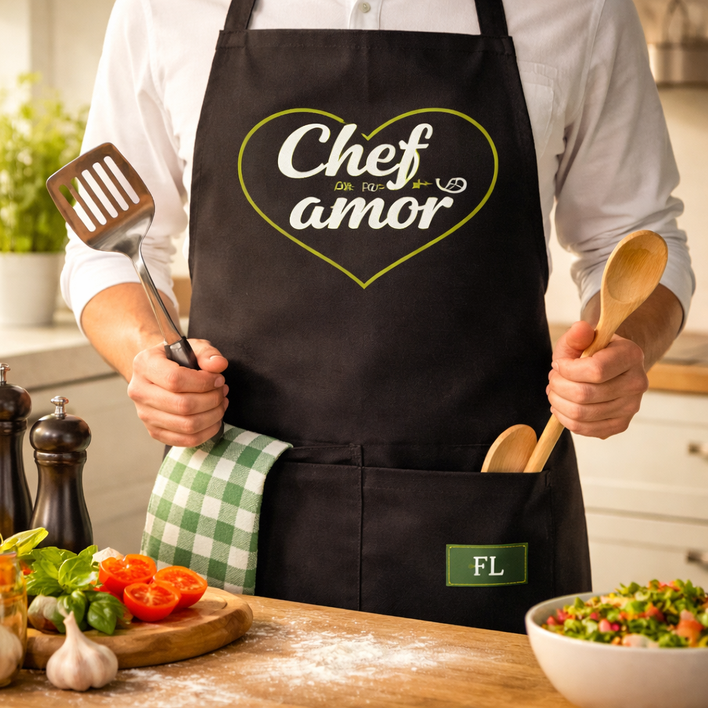 Avental “Chef por amor”